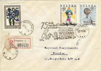 1968 [KO68 359] Rzesz&oacute;w mWF 75 lecie ruchu filatelist.(R)